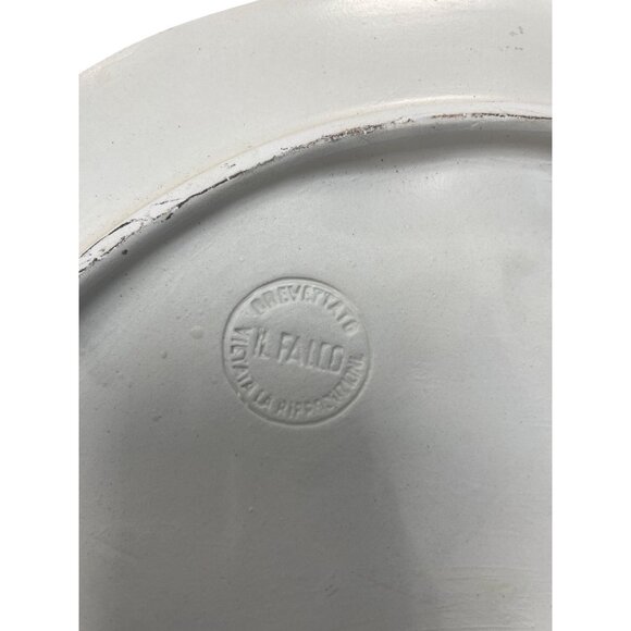 Mid Century Calabria Italian VTG Ceramic Raised Scene Hand painted Wall Art - Picture 9 of 10